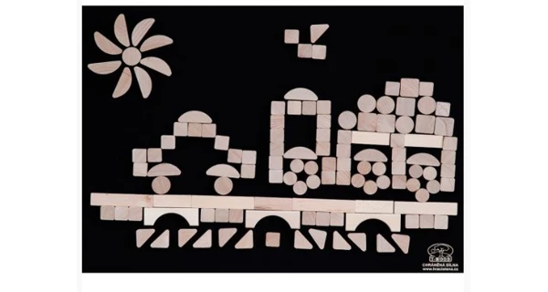 Drevená hracia stena 50 x 70 cm