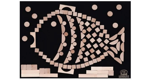 Drevená hracia stena 50 x 70 cm