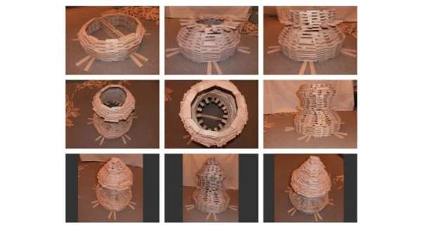 Drevená stavebnica domino - 200 ks