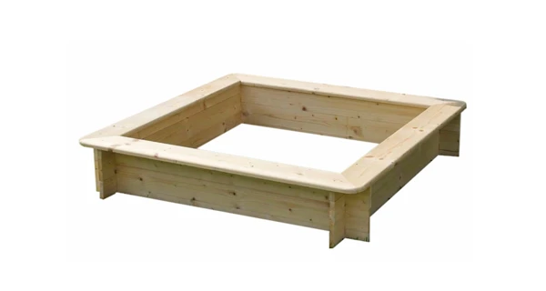 Drevené pieskovisko štvorhranné