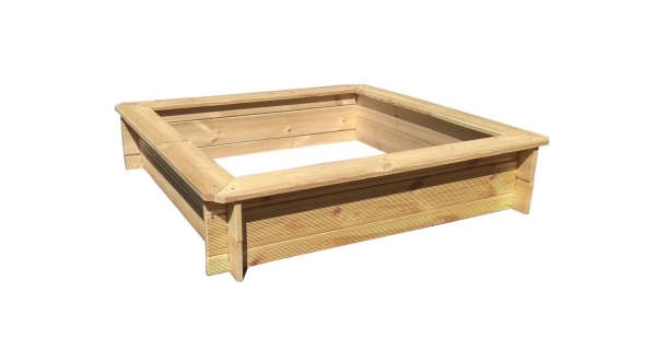 Drevené pieskovisko štvorhranné