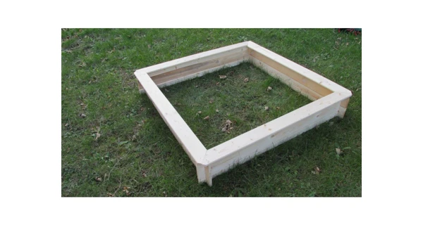 Drevené pieskovisko štvorhranné