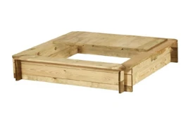 Drevené pieskovisko štvorhranné s krytom