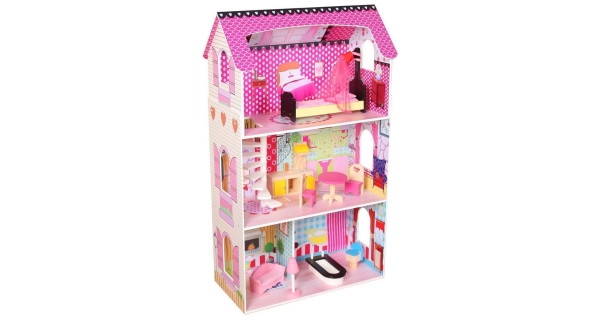 Drevený domček pre bábiky
