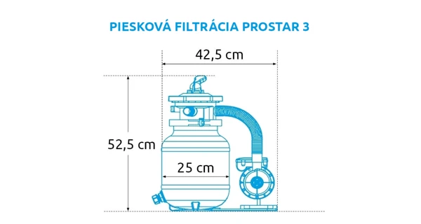 Filtrácia piesková Marimex ProStar 3 + sada hadíc