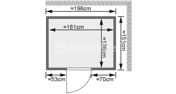 Fínska sauna Karibu  Bodin