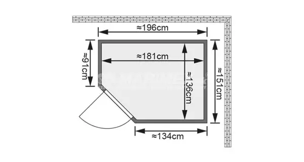 Fínska sauna  Karibu  Carin