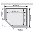 Fínska sauna Karibu Cortona - KOMPLETNÝ SET
