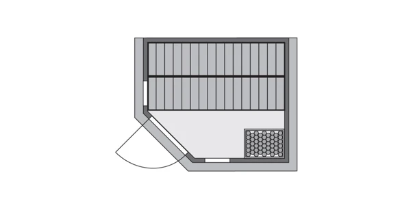 Fínska sauna Karibu Cortona - KOMPLETNÝ SET