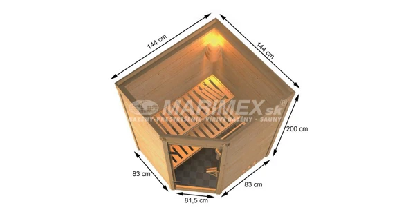 Fínska sauna Karibu  Franka