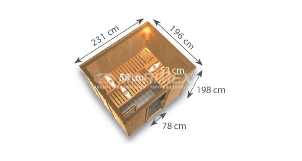 Fínska sauna Karibu Gobin
