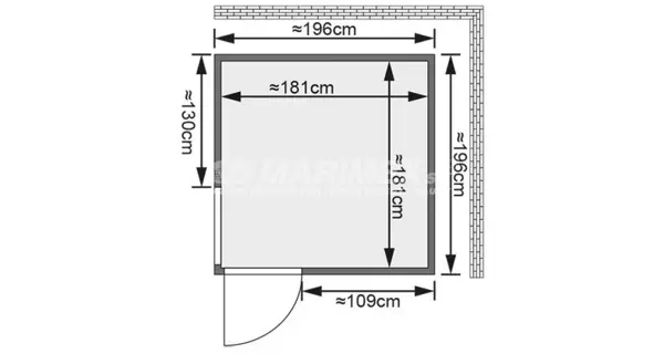 Fínska sauna Karibu Helin