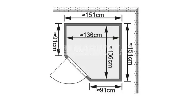 Fínska sauna Karibu Larin