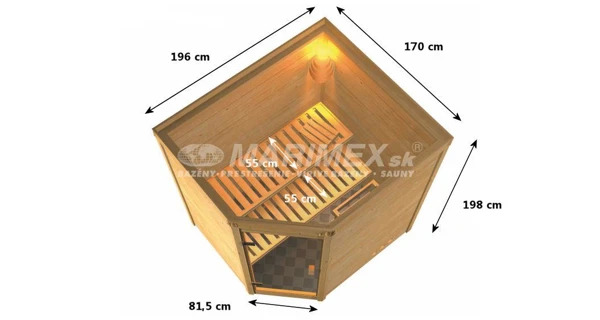 Fínska sauna Karibu Mia
