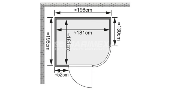 Fínska sauna Karibu Parima 3