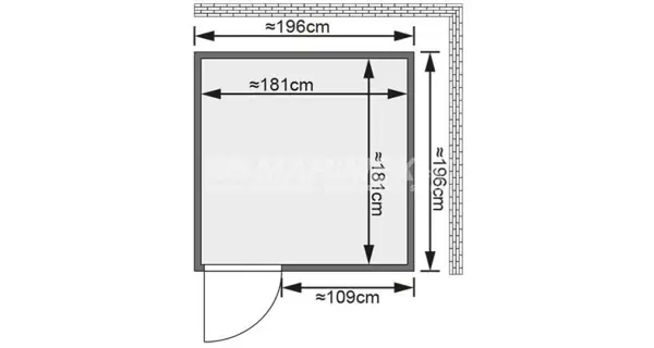 Fínska sauna Karibu  Rodin