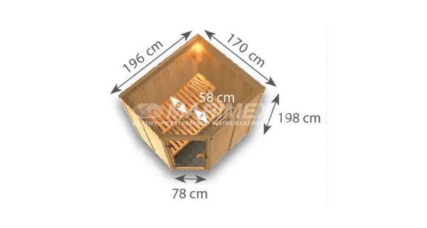 Fínska sauna Karibu Siirin