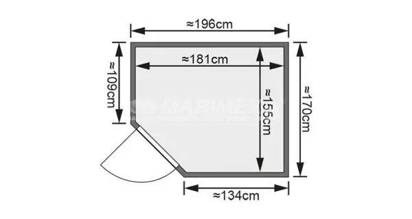 Fínska sauna Karibu Siirin