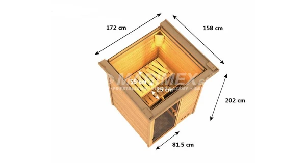 Fínska sauna Karibu Svenja