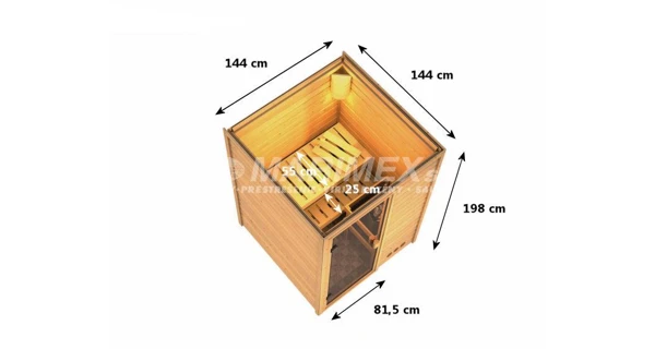 Fínska sauna Karibu Svenja
