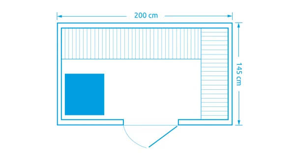 Fínska sauna Marimex KIPPIS XL + saunové kachle