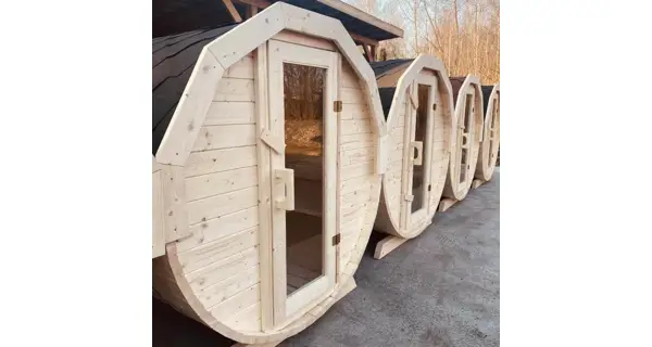 Fínska sudová sauna 2 m. s elektrickými kamnami