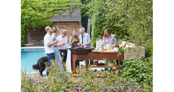Gril Barbecook Nestor Island z cortenovej ocele