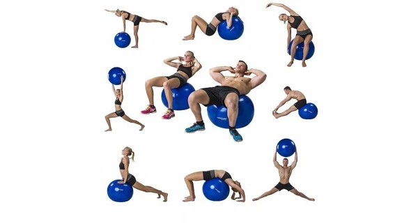 Gymnastická lopta TUNTURI 65 cm, modrá