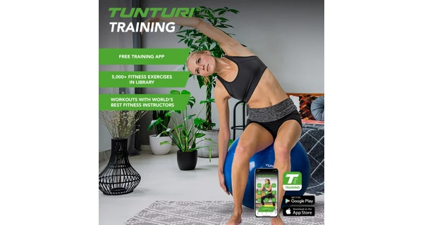 Gymnastická lopta TUNTURI 65 cm, modrá