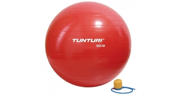 Gymnastická lopta TUNTURI 90 cm, červená