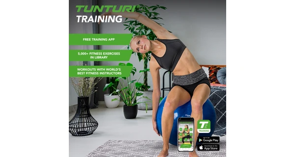 Gymnastická lopta TUNTURI 90 cm, červená