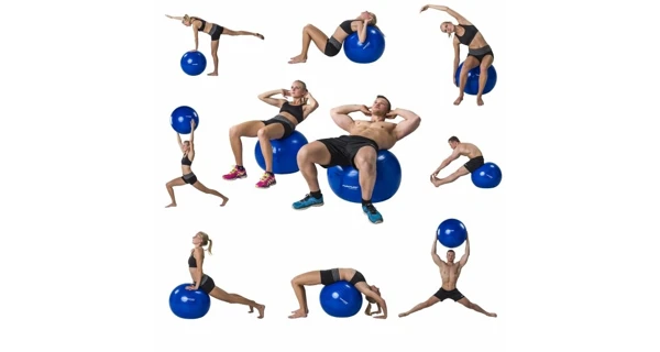 Gymnastická lopta TUNTURI 90 cm, červená