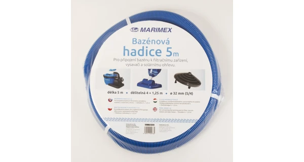 Hadica bazénová 4 x 1,25 m v celku