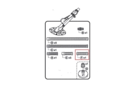 Hadica biela 20 cm F/F k vysávaču ProStar Vac Smart