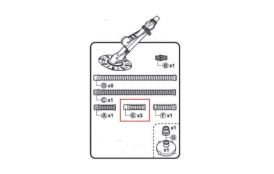 Hadica biela 20 cm M/F k vysávaču ProStar Vac Smart