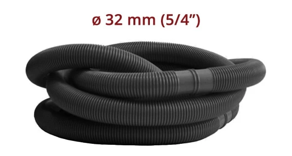 Hadice v metráži Ø 5/4" (32 mm) -  diel 1,25m čierna 4 kusy