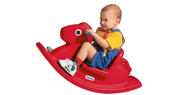 Hojdací koník - červený