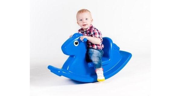 Hojdací koník - modrý