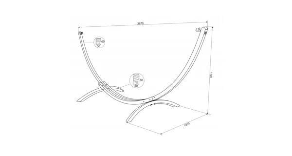 Hojdacia hamaka so stojanom