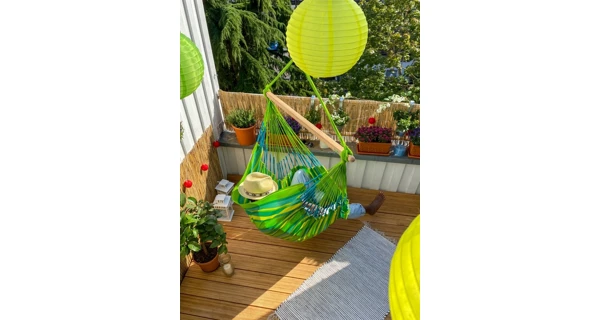 Hojdacia sedačka La Siesta Domingo Comfort Caribic lime