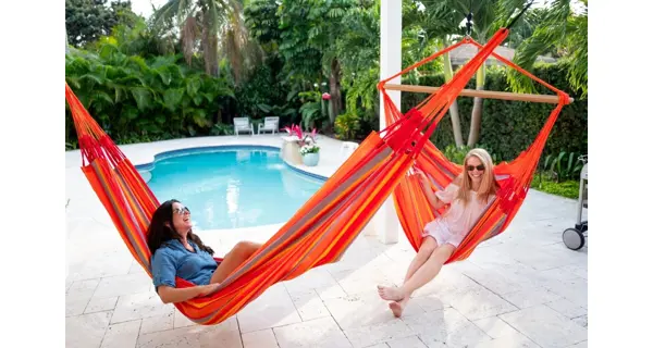 Hojdacia sedačka La Siesta Domingo Kingsize Caribic toucan