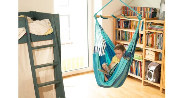 Hojdacia sedačka La Siesta Habana Basic Stripes lagoon