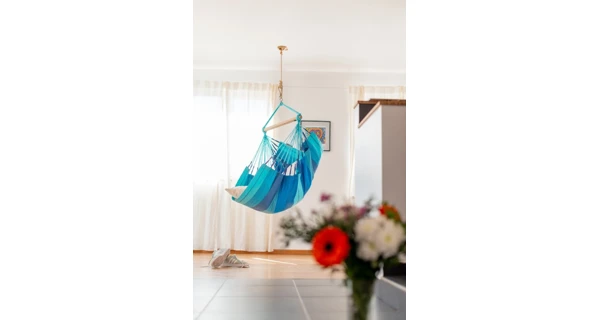 Hojdacia sedačka La Siesta Habana Basic Stripes lagoon