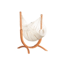 Hojdacia sedačka so stojanom La Siesta Udine Organic, latte