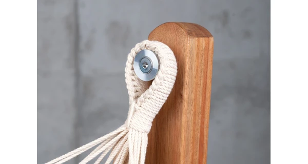 Hojdacia sedačka so stojanom La Siesta Udine Organic, latte