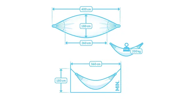 Hojdacia sieť La Siesta Brisa Kingsize, caribic toucan