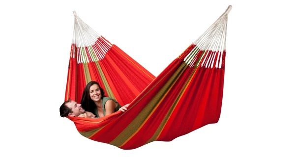 Hojdacia sieť La Siesta Flora Kingsize, stripes chilli