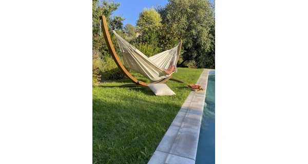 Hojdacia sieť La Siesta Modesta Double, mono latte