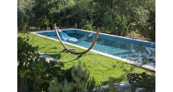 Hojdacia sieť La Siesta Modesta Double, pattern azure