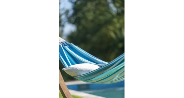 Hojdacia sieť La Siesta Modesta Double, pattern azure